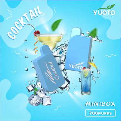 Πάγος μίας χρήσης Vape 700 ριπές 15 γεύση 22g 450mAh γκοϋαβών TPD YUOTO Minibox