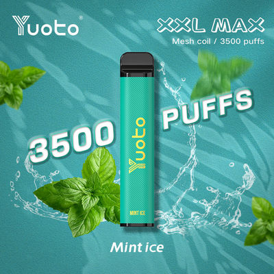 νέα Yuoto XXL MAX 3500 Puffs Μίας χρήσης Vape μέντα πηνίο puff μέντα γεύσεις πάγου