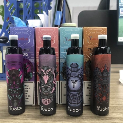 ΕΓΩ 5000 ριπές μίας χρήσης Vape, φραγμός ριπών Vaporiser λοβών ανοξείδωτου συν τη συσκευή