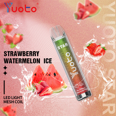 1.2ohm μίας χρήσης αστέρι Yuoto Vape 3000 ριπών με 16 χρώματα