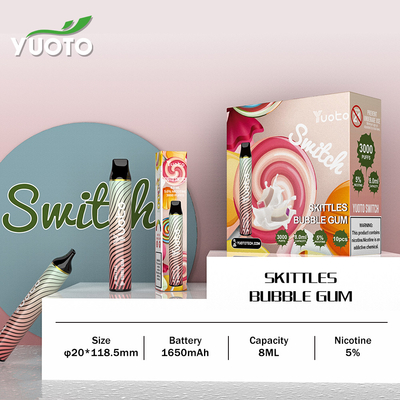 8ml μίας χρήσης χυμός Vape 10 γεύση με την μπαταρία 1650mAh