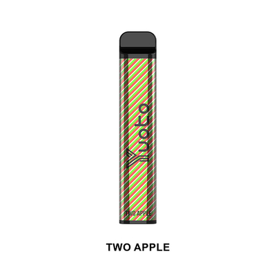 Yuoto μακροχρόνιας διάρκειας E Cig XXL 2500 Puffs Double Apple 50mg 7ml Χυμός