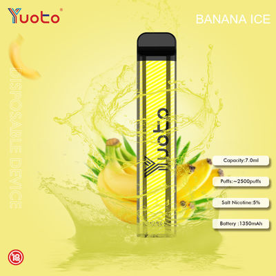 Μπαταρία 2500 ριπές μίας χρήσης Vape Yuoto 23 7ML 1200mAh πάγος καρπουζιών γεύσεων