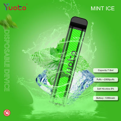 Μπαταρία 2500 ριπές μίας χρήσης Vape Yuoto 23 7ML 1200mAh πάγος καρπουζιών γεύσεων
