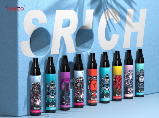Αρχικό Yuoto το 2000 ξεφυσά τη μίας χρήσης μάνδρα Vape ε-τσιγάρων μπαταριών 850mAh χυμού σπειρών 6ml Ε πλέγματος Vape