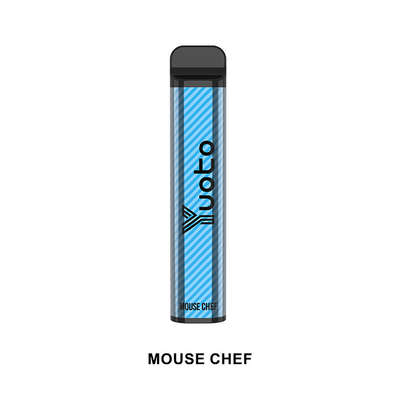 Yuoto Κορυφαίες σε πωλήσεις E Cigarette XXL 2500 Puffs Shisha Pen Mouse Chef 50mg Νικοτίνης