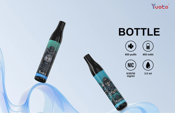 Original 600 Puffs 2% Nic Salt Bottle Yuoto Vape 14 Flavors μιας χρήσης