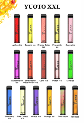 yuoto xxl 2500 puff 1200 mah μπαταρία 5% nic 7 ml υγρό 35 γεύσεις διαθέσιμες