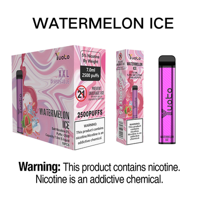 5% nic 7ml υγρό yuoto xxl 2500 ρουφηξιά μιας χρήσης στυλό ηλεκτρονικών τσιγάρων καλής ποιότητας