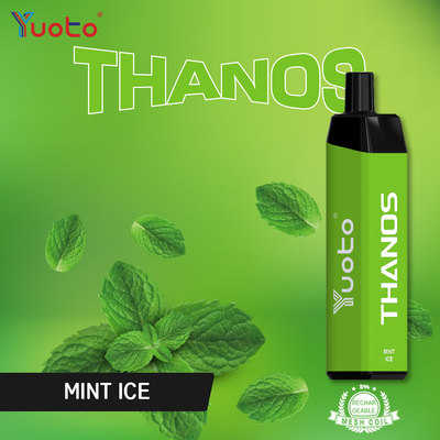 κορυφαίες πωλήσεις Yuoto Thanos 5000 puff επαναφορτιζόμενο ηλεκτρονικό τσιγάρο ατμού μίας χρήσης 5% nic 14 ml υγρό