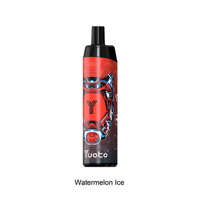 Watermelon Ice Vape μιας χρήσης Yuoto Thanos 5000 Puffs E Cigarette with Mesh Coil 14ml E-Liquid Μπαταρία 650mAh