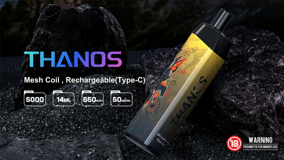 5000 Puffs Μίας χρήσης Vape Pod Peach Flavor Yuoto Thanos Mesh Coil 14ml Ejuice 650mAh Μπαταρία από το China Factory