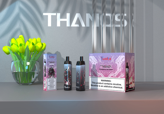 Μίας χρήσης Vape Pod 5000 Puffs Banana Flavor Yuoto Thanos Mesh Coil 14ml Ejuice 650mAh Battery Bulking China Factory