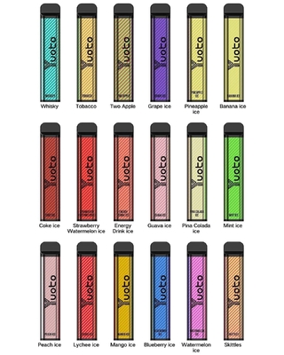 XXL 2500 puffs Ατμοποιητής μίας χρήσης ατμού 1200mAh Μπαταρία 7,0ml Ejuice 0% 2% 5% Νικοτίνη από το αυθεντικό εργοστάσιο Yuoto