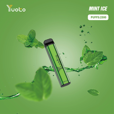 Blueberry ice Vape μιας χρήσης Yuoto XXL 2500 Puffs E τσιγάρο με 7ml E-Liquid μπαταρία 1200mAh