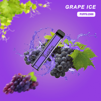 Blueberry ice Vape μιας χρήσης Yuoto XXL 2500 Puffs E τσιγάρο με 7ml E-Liquid μπαταρία 1200mAh