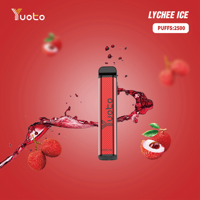 Yuoto XXL 2500 Puffs μίας χρήσης στυλό Vape Lychee ice with 7ml E-Liquid Γρήγορη αποστολή Ντουμπάι