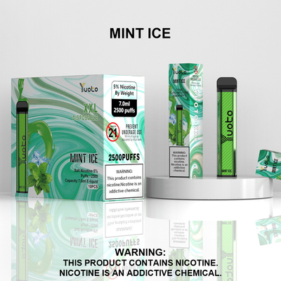 2500 Puffs Μίας χρήσης Vape Pod Peach Flavor Yuoto XXL Coil 7ml Ejuice 1200mAh Battery from China Factory