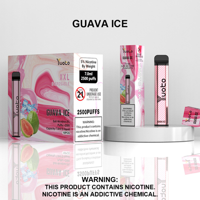 Yuoto XXL Μίας χρήσης 2500 Puffs Vape Pod Milk Coffee με 7ml E-Liquid Μπαταρία 1200mAh Γρήγορη αποστολή Ινδία