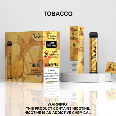 Μίας χρήσης Vape Pod 2500 Puffs Banana Flavor Yuoto XXL 7.0ml Ejuice 1200mAh Battery Bulking China Factory