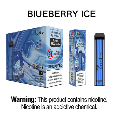 Yuoto 2500 Puffs Flavors Vaporizer Pen Kit 23 flavors 5% 1200 mAh Μπαταρία μιας χρήσης Μέντα Ice Δημοφιλές στην Ινδία