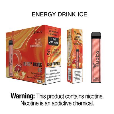Καυτές πωλήσεις Yuoto XXL 2500 Puffs Energy Drink Flavor Συσκευή Vape Pod μιας χρήσης 5ml nic