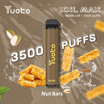Μίας χρήσης Vape Yuoto XXL Max 3500 Puffs Mesh Coil 9ml E-Liquid 1200mAh Μπαταρία 16 Fruits Flavors