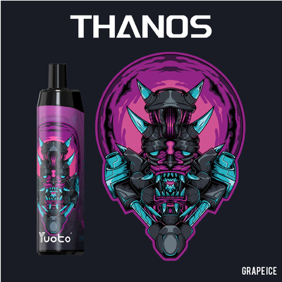 Τσιγάρο 14ML 650mAh Yuoto Θάνος Ε, σπείρα πλέγματος Hookah μανδρών 5000 ριπών με τον τύπο Γ