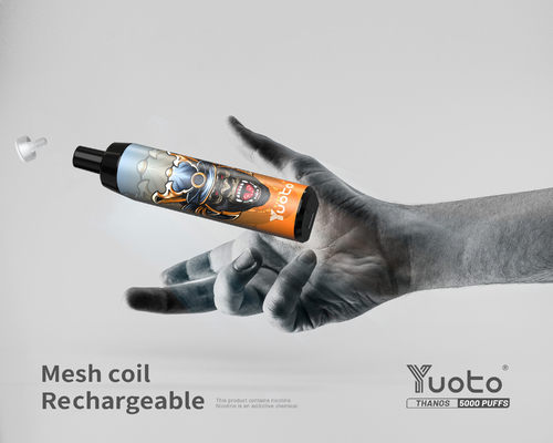 Ο λοβός Yuoto Θάνος 5000 Vape ξεφυσά την υγρή 650mAh 5% σπείρα πλέγματος μπαταριών νικοτίνης 14ML Ε επανακαταλογηστέα με τον τύπο Γ