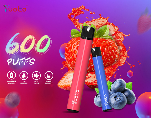 Ο αναπληρώσιμος λοβός Tpd Vape 5 χρώματος, ζει συσκευή νεαρών δικυκλιστών κασετών 600 ριπών