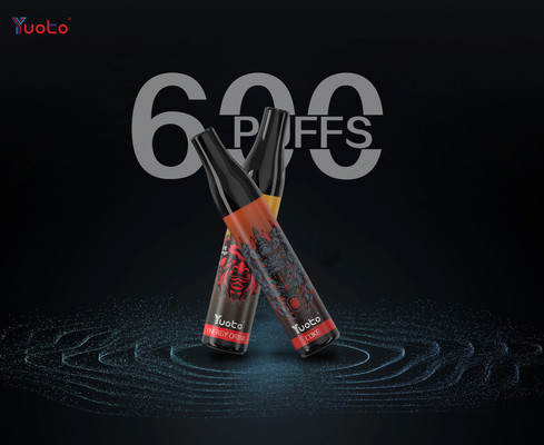 Μπουκάλι Max, μάνδρα Yuoto γεύσεων πάγου σταφυλιών Vape νέου τύπου 600 ριπών