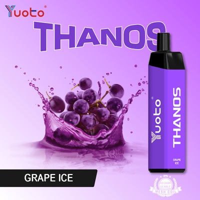 Ο μίας χρήσης ε Yuoto χυμός Vape 5000 thanos ξεφυσά msds το μίας χρήσης πάγο σταφυλιών ψεκαστήρων