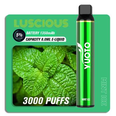 Μάνδρα Vape φραγμών ριπών γεύσης φρούτων ODM cOem, 8ml 3000 ριπή Yuoto νόστιμο μίας χρήσης Vape