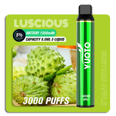 Μάνδρα Vape φραγμών ριπών γεύσης φρούτων ODM cOem, 8ml 3000 ριπή Yuoto νόστιμο μίας χρήσης Vape