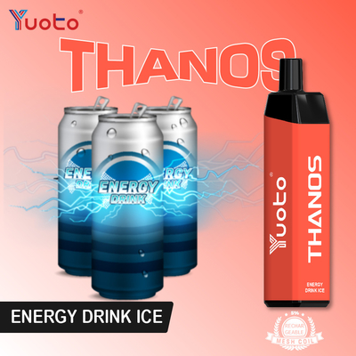 Yuoto Θάνος 14ml 5000 ριπή Vapes, μάνδρα ψεκαστήρων σπειρών πλέγματος νικοτίνης 2% 20mg