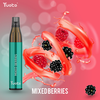 Μίας χρήσης Vape Yuoto όγκος 600 μικτή ριπές χαμηλή νικοτίνη 2% TPD μανδρών Bottlemax μούρων