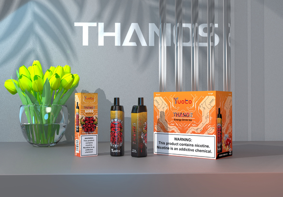 Μίας χρήσης τσιγάρο 5000 λοβών Ε Vape Yuoto αλατισμένος Nic ψεκαστήρας σπειρών πλέγματος χυμού ριπών 14ml