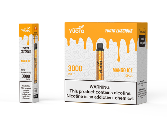 1350mAh μπαταριών 8.0ml Ε υγρές 24 νόστιμες 3000 ριπές Vape Yuoto γεύσεων μίας χρήσης