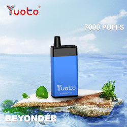 Μεγάλες ριπές Yuoto Beyonder 7000 ριπές μίας χρήσης Vape 650 MAH επανακαταλογηστέο