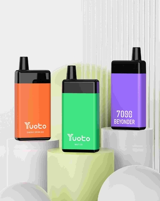 Μεγάλες ριπές Yuoto Beyonder 7000 ριπές μίας χρήσης Vape 650 MAH επανακαταλογηστέο