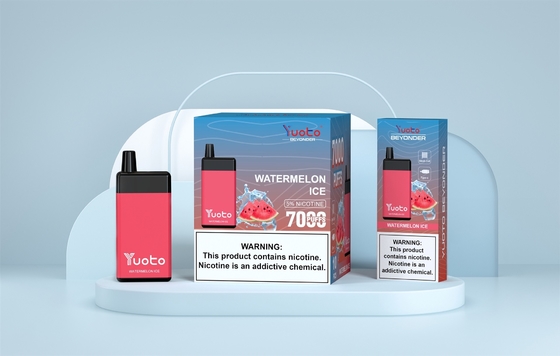YUOTO Ξαναχρησιμοποιήσιμο Vape 7000 Puffs Vape τροφοδοτείται από αντίσταση περιστροφής 1,2ohm