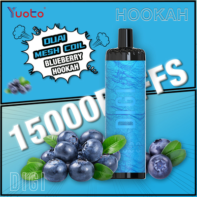 YUOTO κατασκευαστής DIGI 15000 Puffs Daul Mesh Coil Vape ρυθμιζόμενη ροή αέρα MTL και DTL