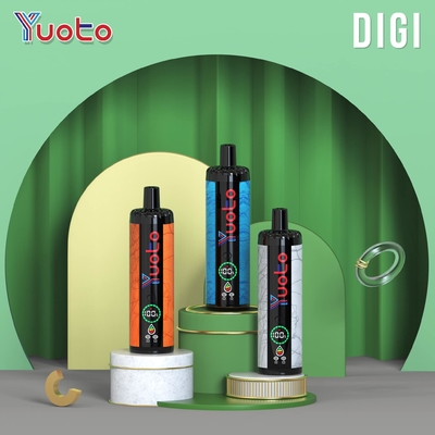 Ρυθμίσιμη ροή αέρα YUOTO 15000 Puffs Ξαναχρησιμοποιήσιμο βέϊπ με DualMesh Coil 850mAh μπαταρία 23 γεύσεις