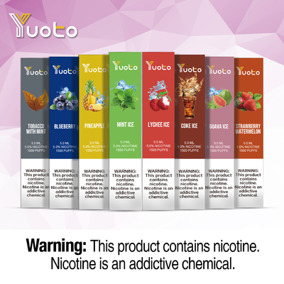 23 γεύσεις 1500 ΘΦ CE ικανότητας χυμού Vape 5ml Ε ριπών το μίας χρήσης πιστοποιητικό