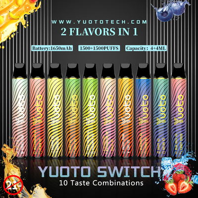 8ml μίας χρήσης χυμός Vape 10 γεύση με την μπαταρία 1650mAh