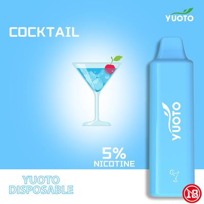 ΥΠΈΡ 1500puff 2-5%Mg μίας χρήσης Ε YUOTO cig τετραγωνική γραμμή του cSmart με την μπαταρία 800mAh
