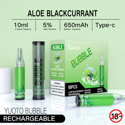 Φορολογήσιμες Yuoto φυσαλίδες τύπων Γ, 4500puff Dispossble Ecigratetes Vape