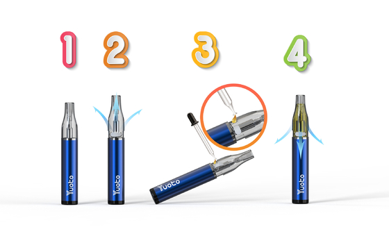 Τα μικρά μεγάλα γούστα 640mah Vape φραγμών μεγέθους μίνι ενσωμάτωσαν την μπαταρία