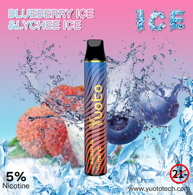 Το γούστο 3000 ριπές μίας χρήσης Vape 1650mAh φύσης ενσωμάτωσε την μπαταρία λοβών