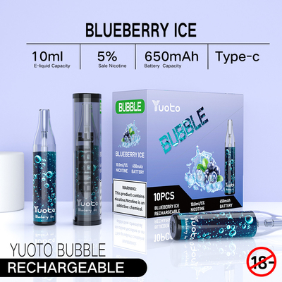 Η φυσαλίδα 4000puffs 650 Yuoto mah 10ml επανακαταλογηστέο πλέγμα vape yuoto μίας χρήσης κουλουριάζει μη οδηγημένη αποσύνδεση